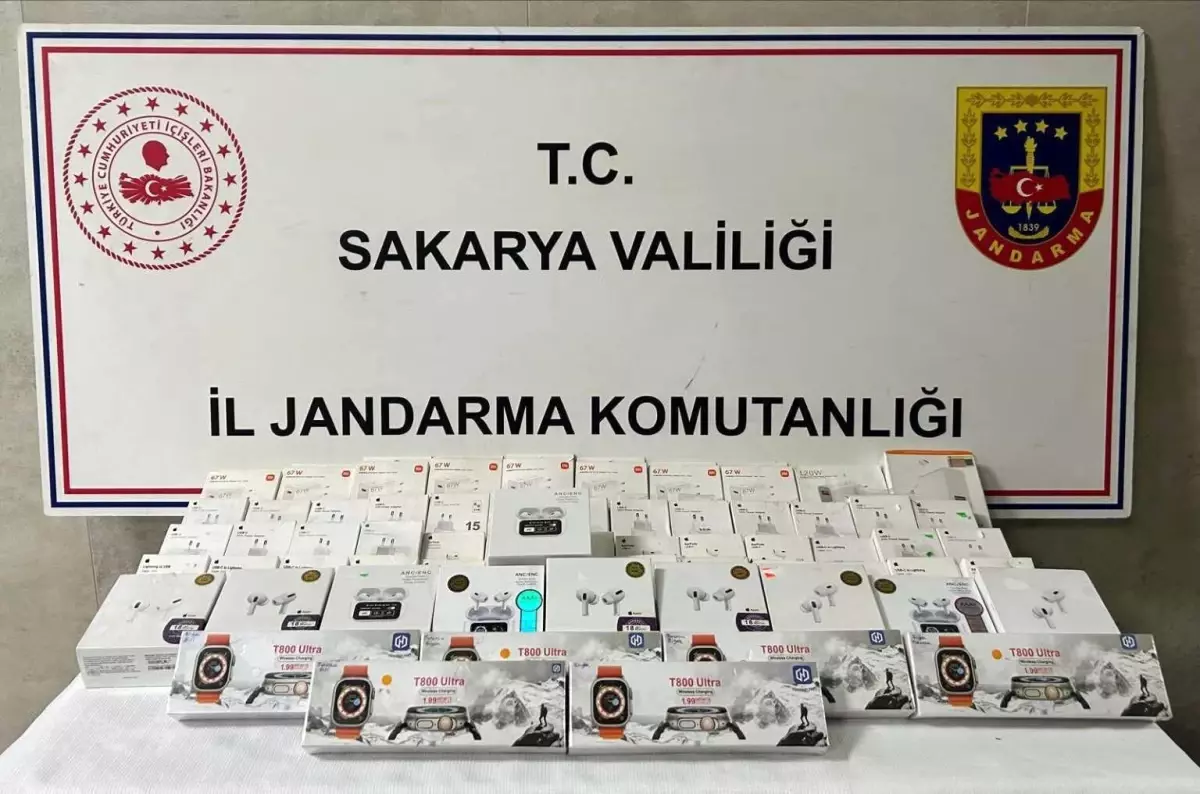 Sapanca'da Kaçak Elektronik Ürün Operasyonu
