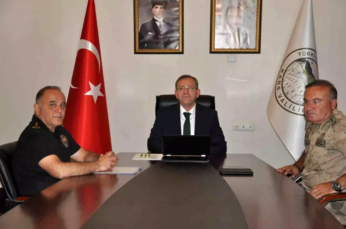 Kars'ta Ağustos Ayı Asayiş ve Güvenlik Toplantısı Yapıldı