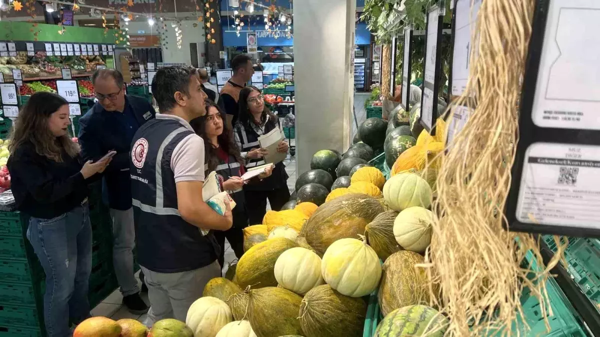 Konya'da Marketlerde Fahiş Fiyat Denetimi Devam Ediyor