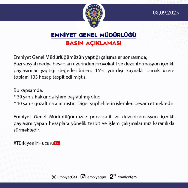provokatif paylasimlar sonrasi emniyet harekete 19026338 2391 m