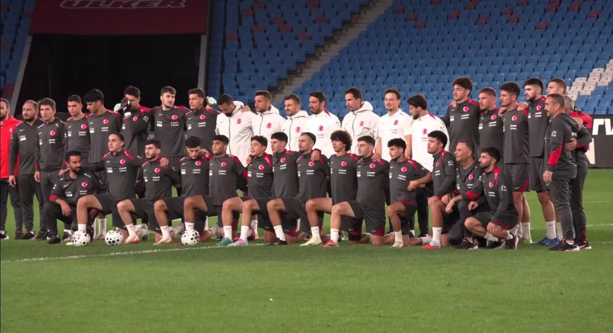 Ümit Milli Takım Hırvatistan ile Maç Öncesi Son Antrenmanını Yaptı