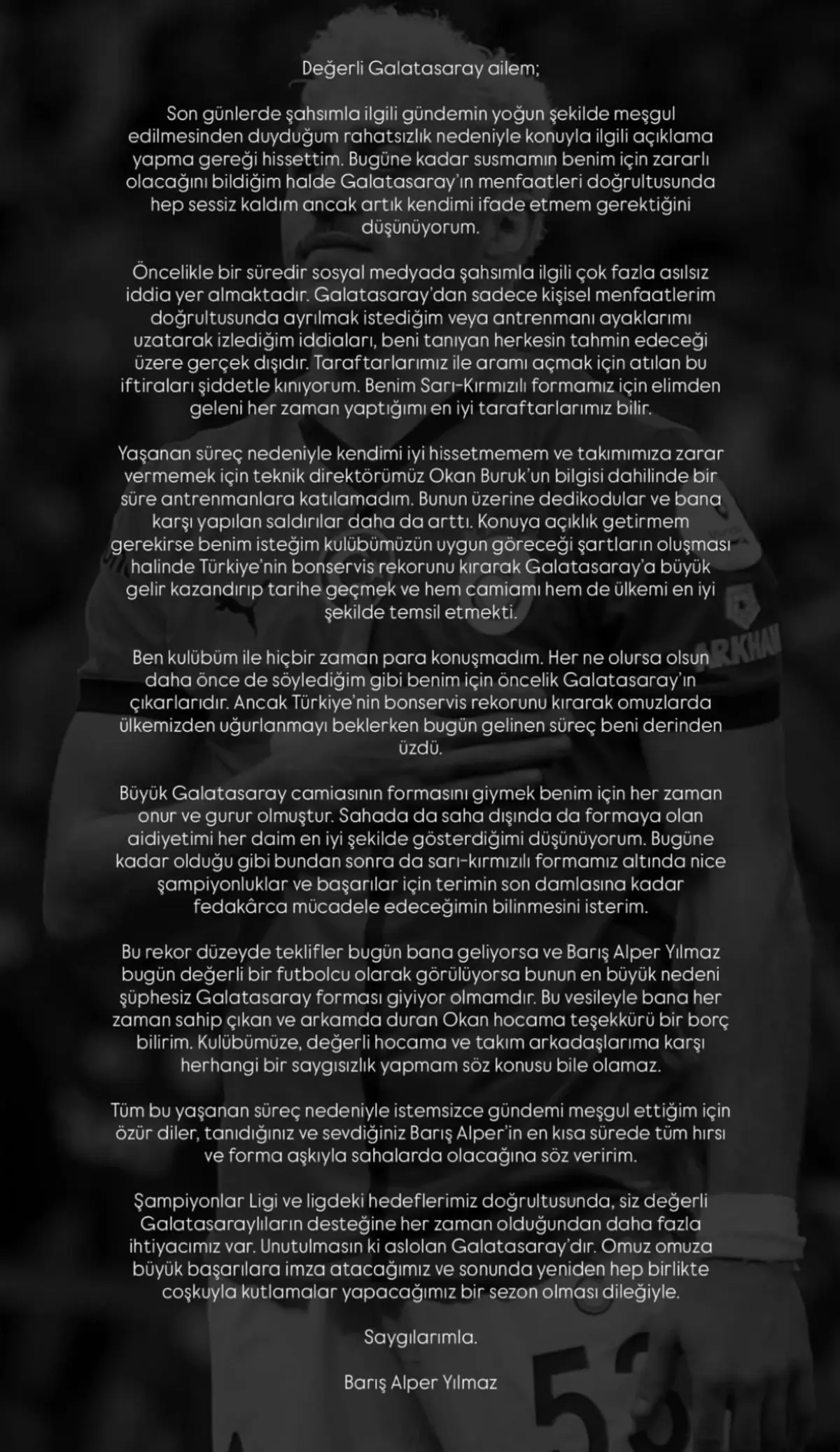 Barış Alper Yılmaz, Transfer İddialarını Yalanladı