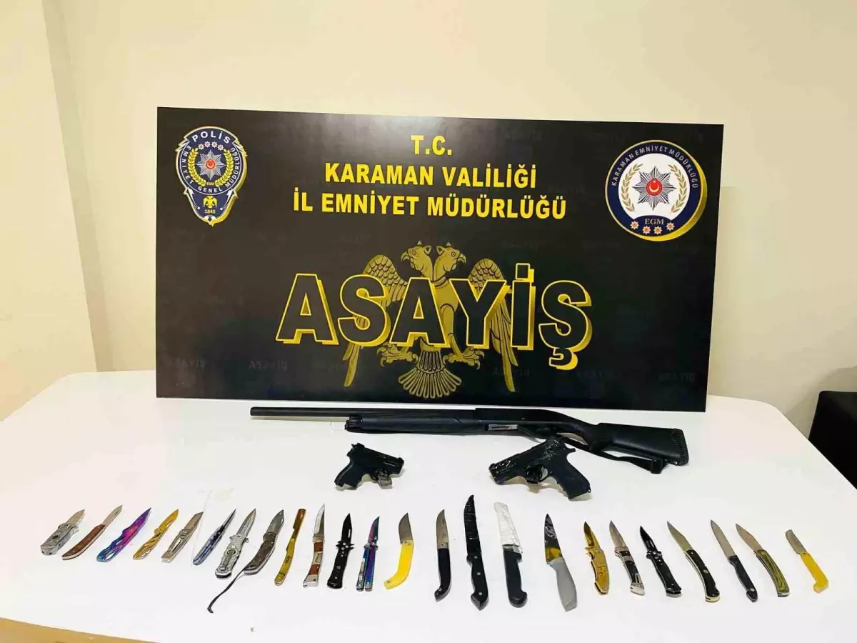 Karaman'da Uyuşturucu ve Silah Operasyonu: 7 Tutuklama!