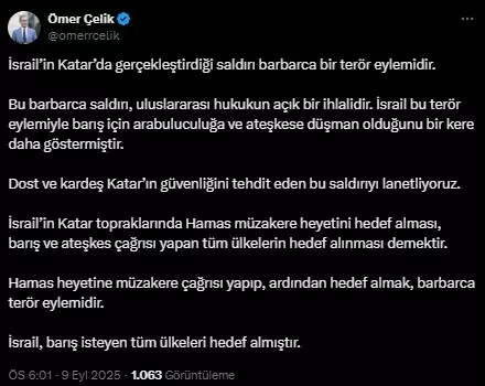 Turkey's reaction to Israel: We stand by Qatar against the despicable attack