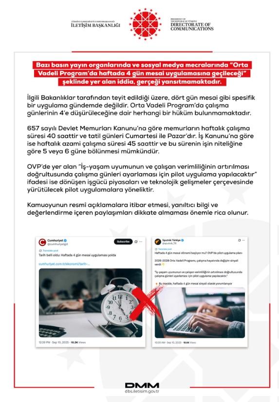 4 gün çalışıp 3 gün tatil mi yapılacak? Haftada 3 gün tatil mi olacak?