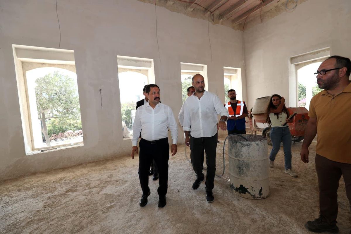 Hatay'da Tarihi Valilik Konutunda Restorasyon Çalışmaları Devam Ediyor