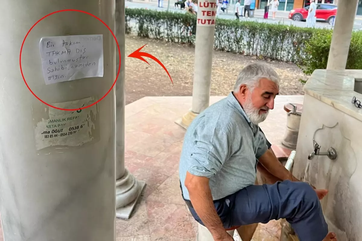 Takma dişlerini camide unuttu, cemaat şaşkına döndü