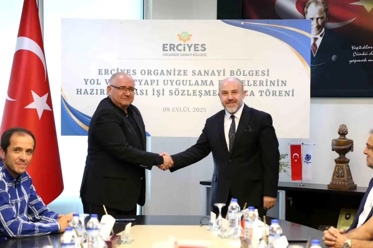 Kayseri Erciyes OSB için Altyapı Projeleri Sözleşmesi İmzalandı