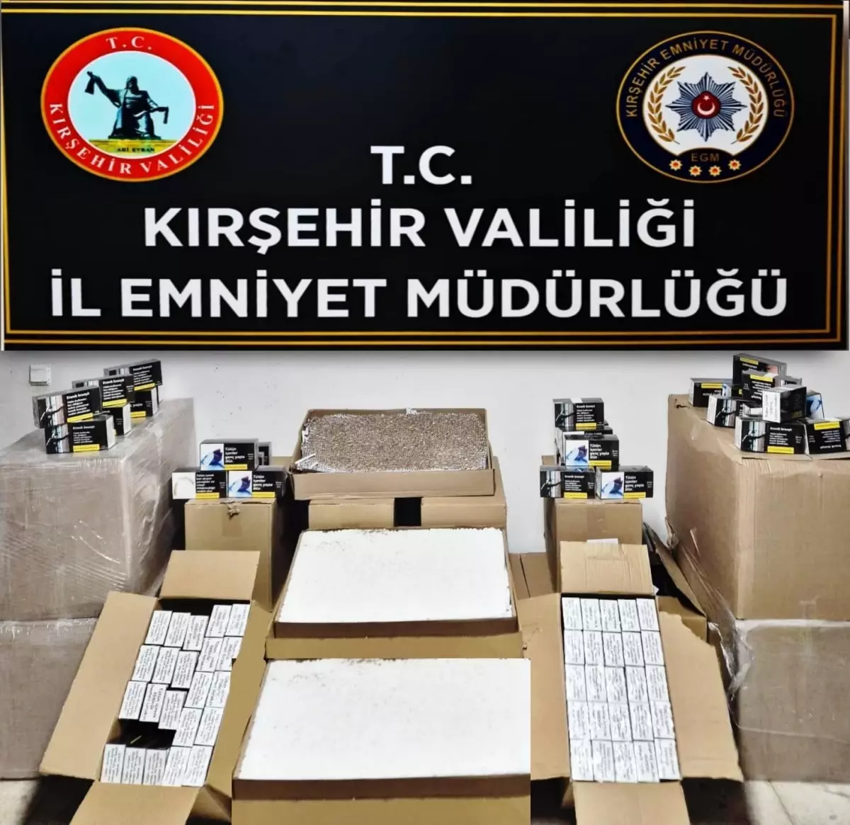 Kırşehir'de Kaçakçılık Operasyonu: 144 Bin Tütün Doldurulmuş Makaron Ele Geçirildi