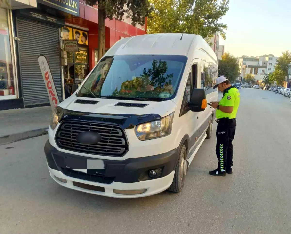 Adıyaman'da Okul Servis Araçlarına Denetim