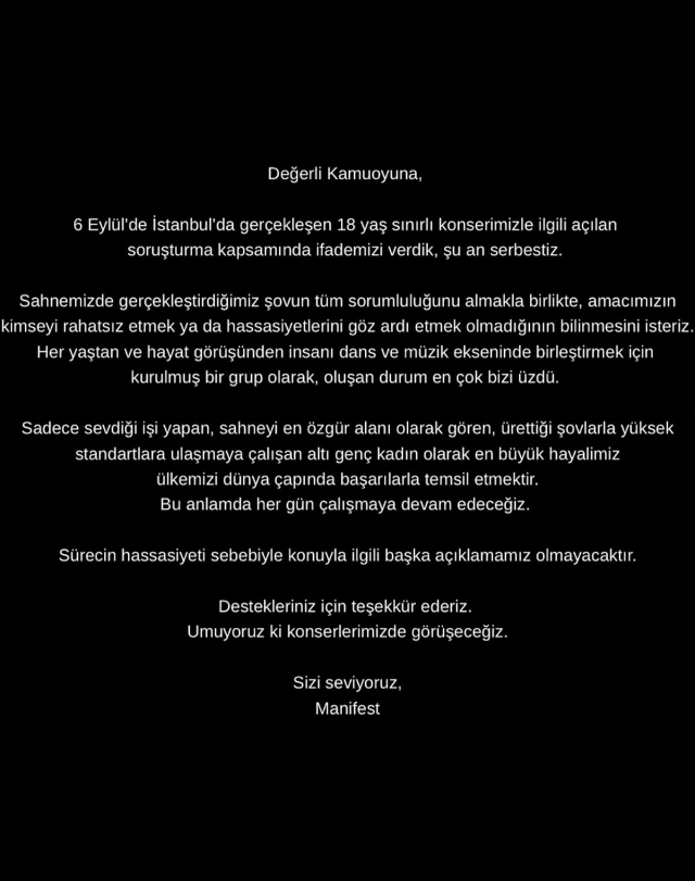 After the prosecutor's investigation, Manifest's concerts are being canceled one by one