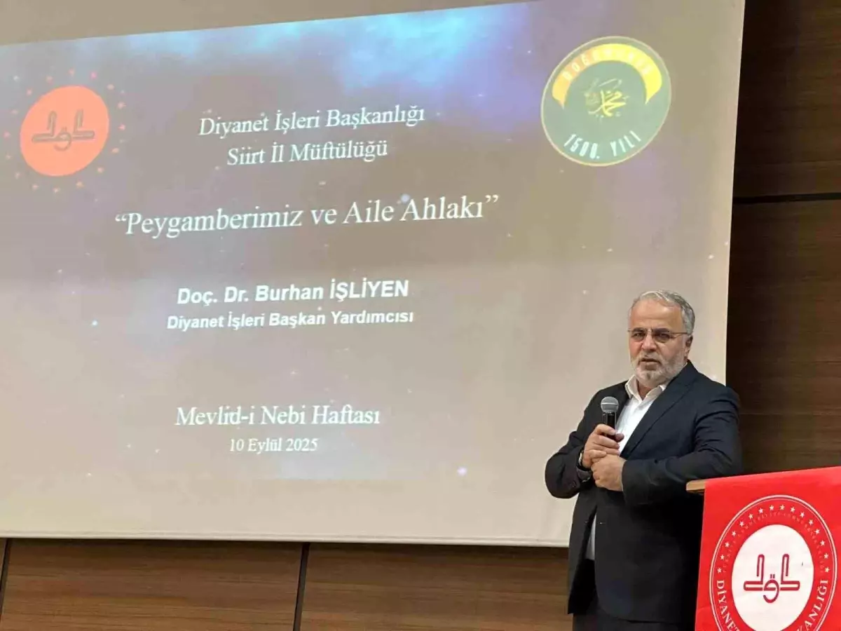 Siirt'te Hz. Peygamber ve Aile Ahlakı Konferansı Gerçekleştirildi