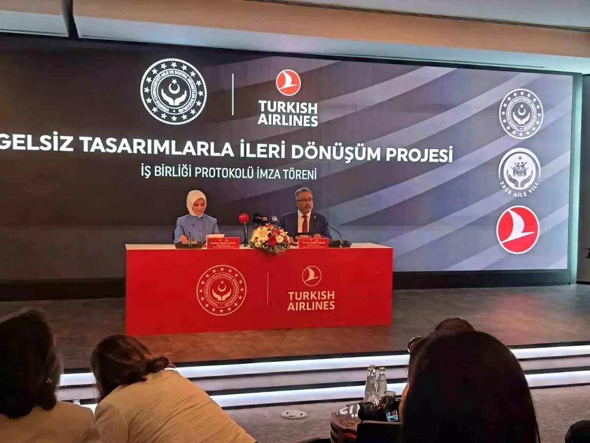 Türk Hava Yolları ve Bakanlık'tan Engelsiz Tasarımlar Projesi