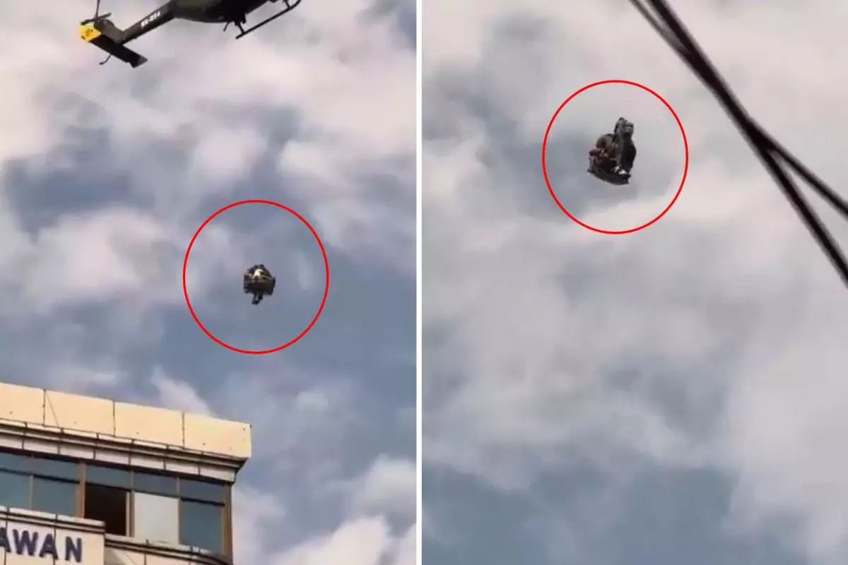 Z kuşağının yakıp yıktığı Nepal'de politikacılar helikopterle tahliye ediliyor