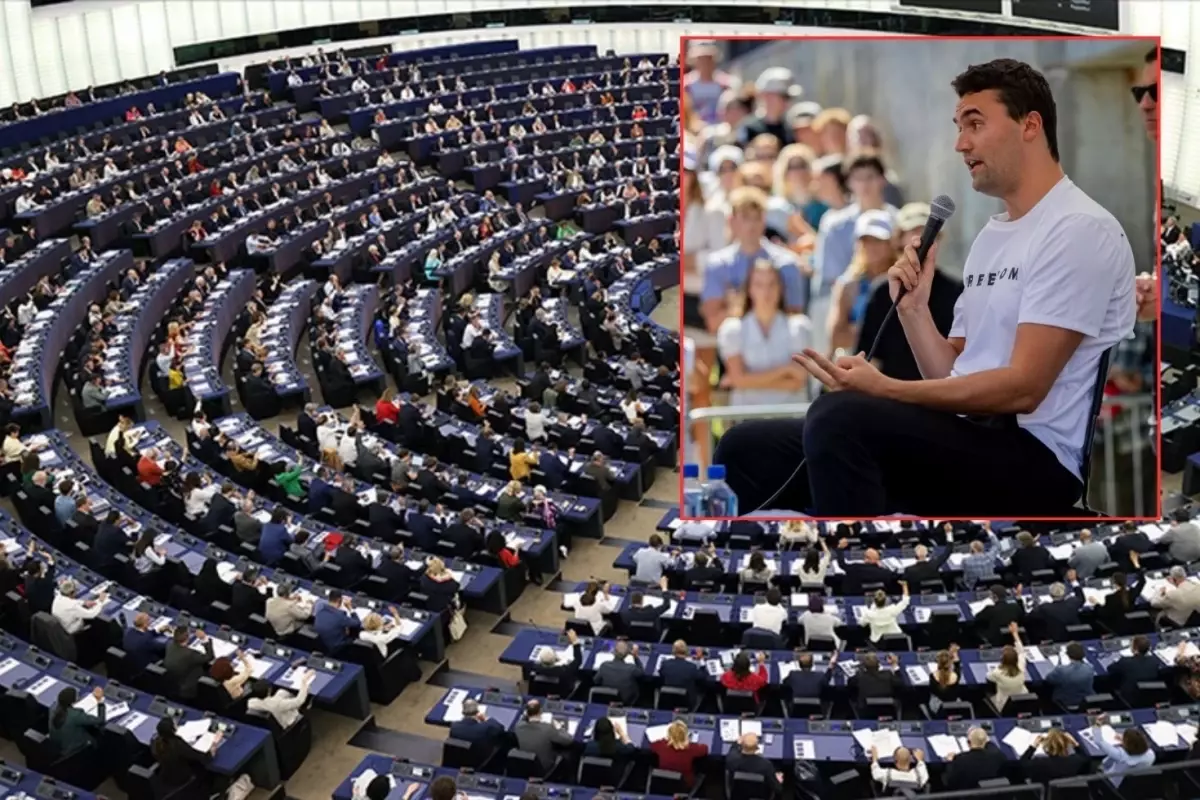 Avrupa Parlamentosu'nda Charlie Kirk krizi! Gergin anlar yaşandı