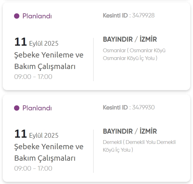 İzmir GEDİZ elektrik kesintisi! 11 Eylül İzmir'de elektrik kesintisi ne zaman bitecek, elektrikler ne zaman gelecek?