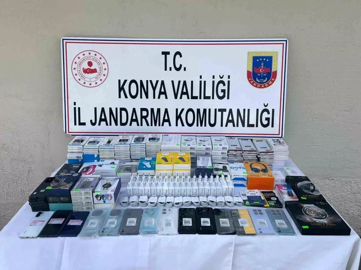 Konya'da Kaçak Gümrük Operasyonu: 500 Bin Lira Değerinde Elektronik Eşya Ele Geçirildi