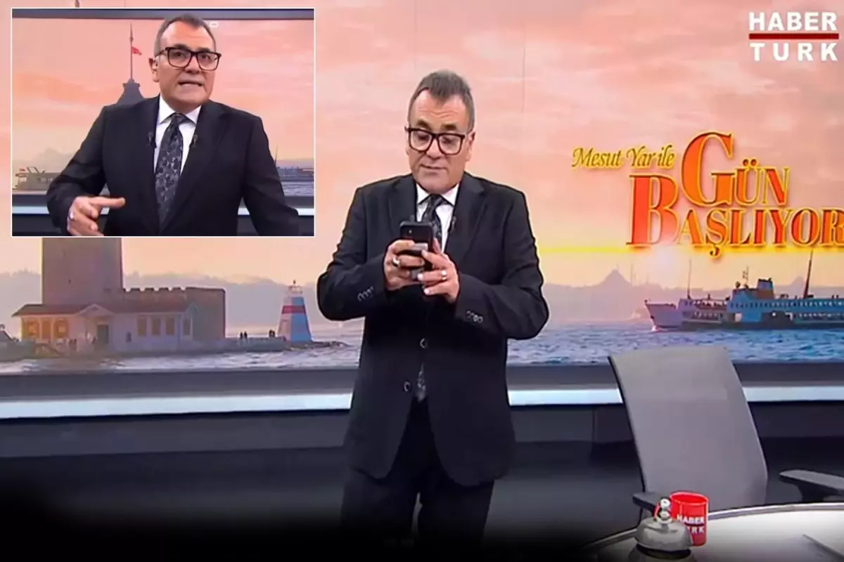 Mesut Yar, Habertürk'e el konulduğunu canlı yayın esnasında öğrendi