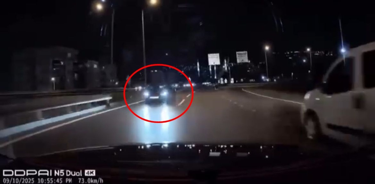 Bursa'da Ters Yönde Giden Sürücü Trafiği Tehlikeye Attı