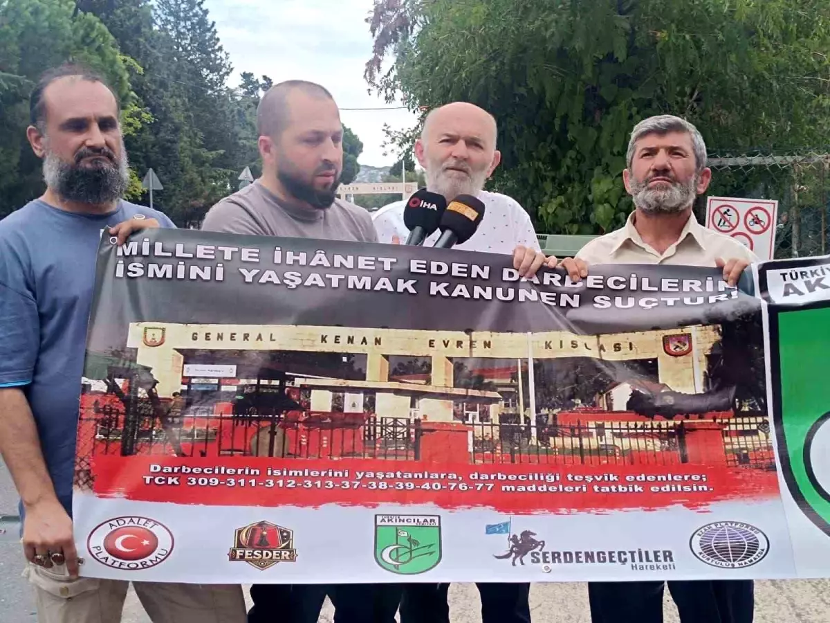 Adalet Platformu Başkanı Çevik: 'Kenan Evren Kışlası'ndan darbeci ismi kaldırılsın, Osmanlı izlerine sahip çıkılsın'