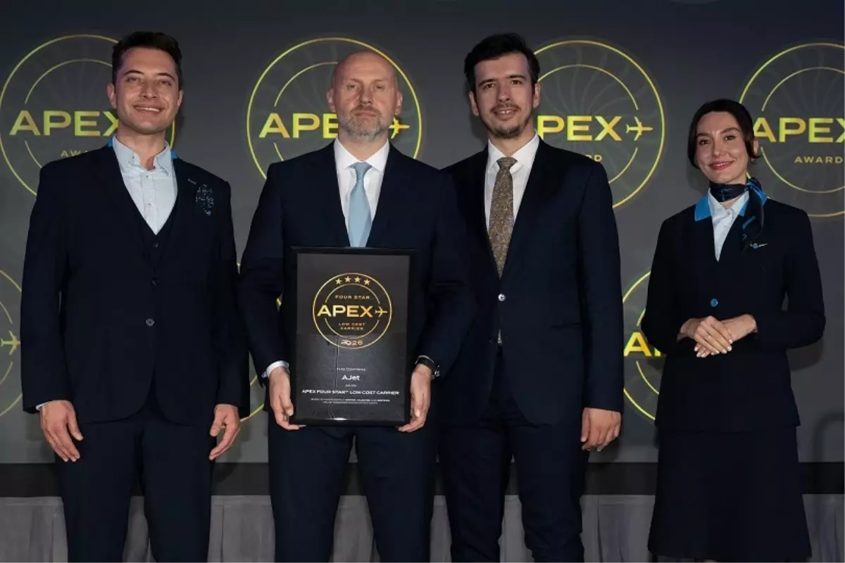 AJet, İkinci Kez &apos;Dört Yıldızlı Düşük Maliyetli Havayolu&apos; Ödülünü Aldı