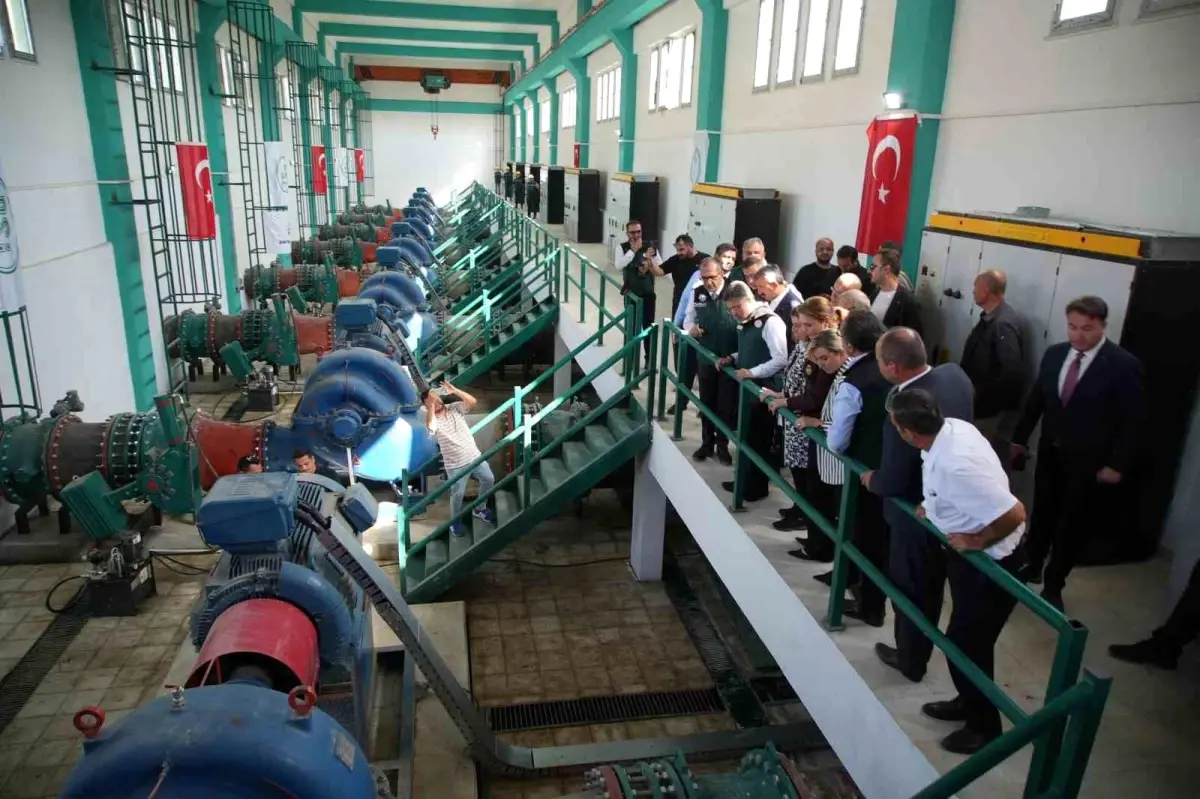 Edirne'de Çakmak Barajı Meriç Nehri İletim Hattı'nın Açılışı Gerçekleştirildi