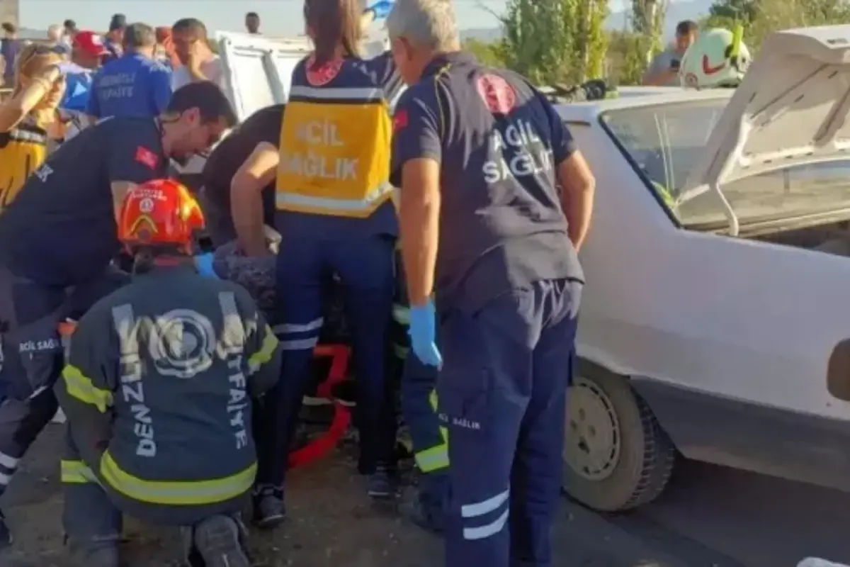 Denizli'de feci kaza! 1 ölü, 5 yaralı