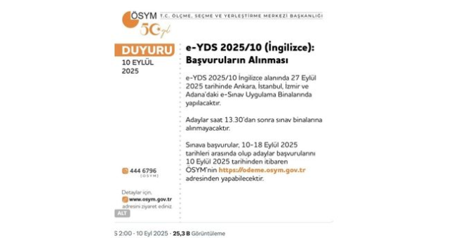 E-YDS başvurusu nasıl, nereden yapılır? YDS başvuru ücreti ne kadar, nereye yatırılır? E-YDS başvurusu nasıl, nereden yapılır? YDS başvuru ücreti ne kadar, nereye yatırılır?