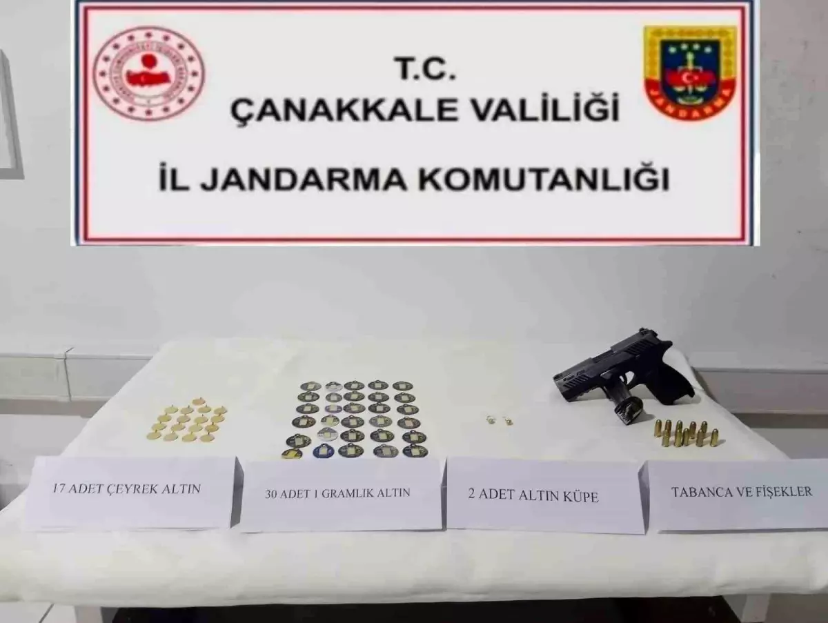 Çanakkale'de Çalınan 280 Bin TL Değerindeki Altınlar Bulundu