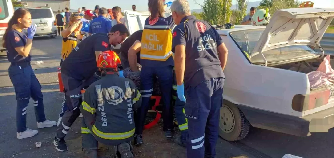 Denizli'de Zincirleme Trafik Kazası: 1 Ölü, 4 Yaralı