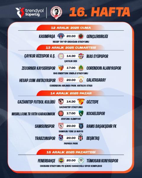 Süper Lig'de derbi tarihleri belli oldu Süper Lig'de derbi tarihleri belli oldu