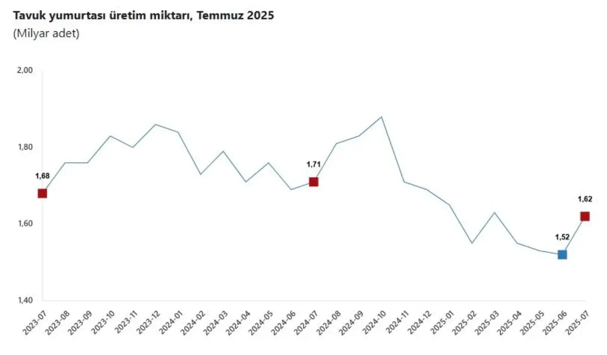 TÜİK: Temmuz Ayında Süt ve Tavuk Üretimi Artış Gösterdi