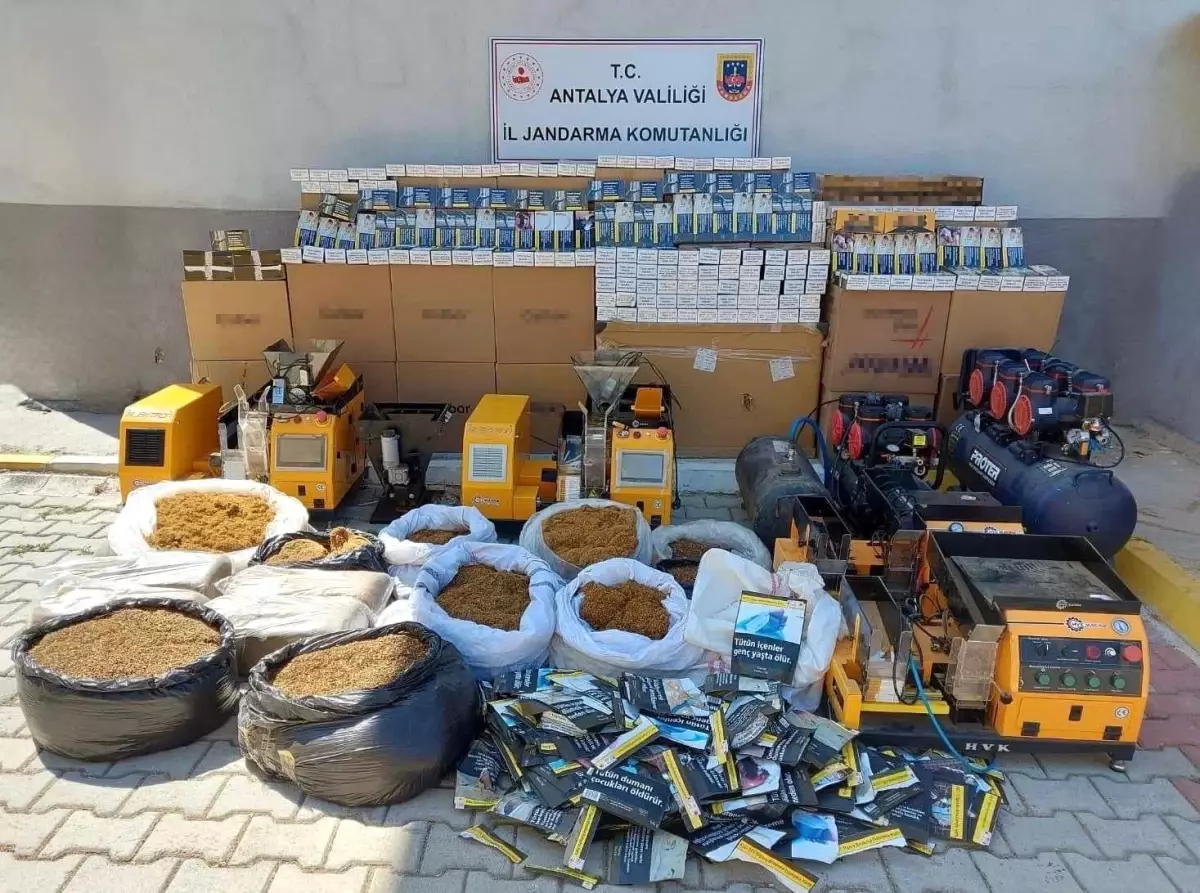 Alanya'da Kaçak Tütün Operasyonu: 226 Bin Boş Makaron Ele Geçirildi