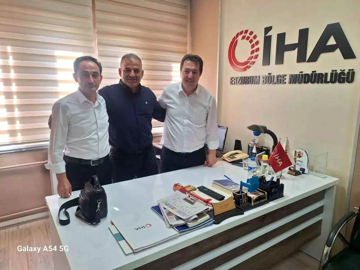 Anadolu Ocakları Genel Başkanı Recai Çelik'ten İHA Erzurum Bölge Müdürlüğü'ne Ziyaret