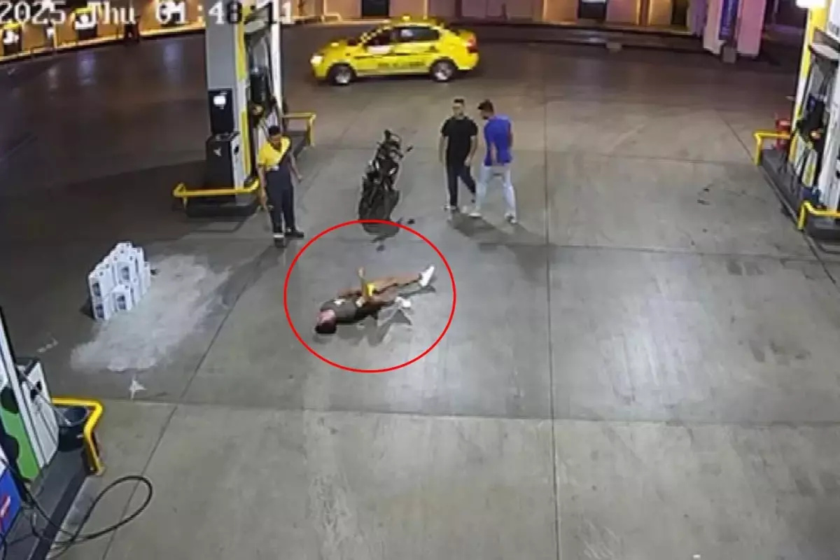 Benzin istasyonunda dehşet: Tek yumrukla hayatı karardı