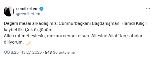 cumhurbaskani basdanismani hamdi kilic hayatini 19043303 5463 m