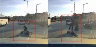 Eşini sözlü taciz eden adama meydan dayağı attı
