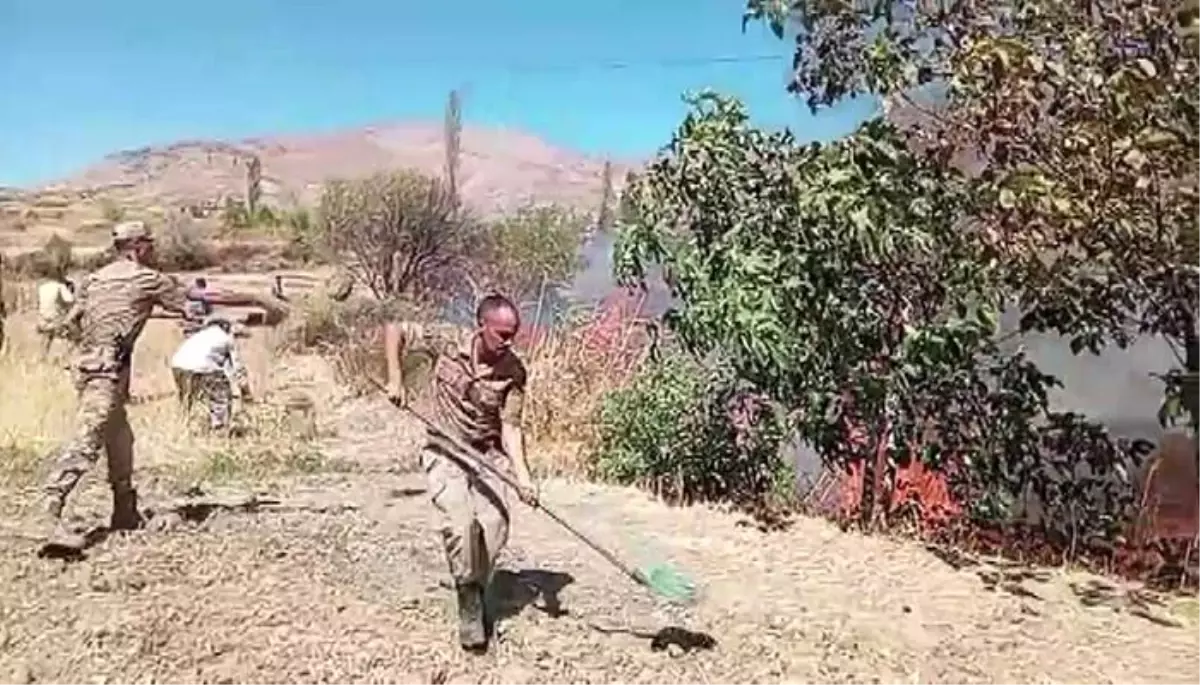 Diyarbakır'ın Çüngüş ilçesinde yangın paniği
