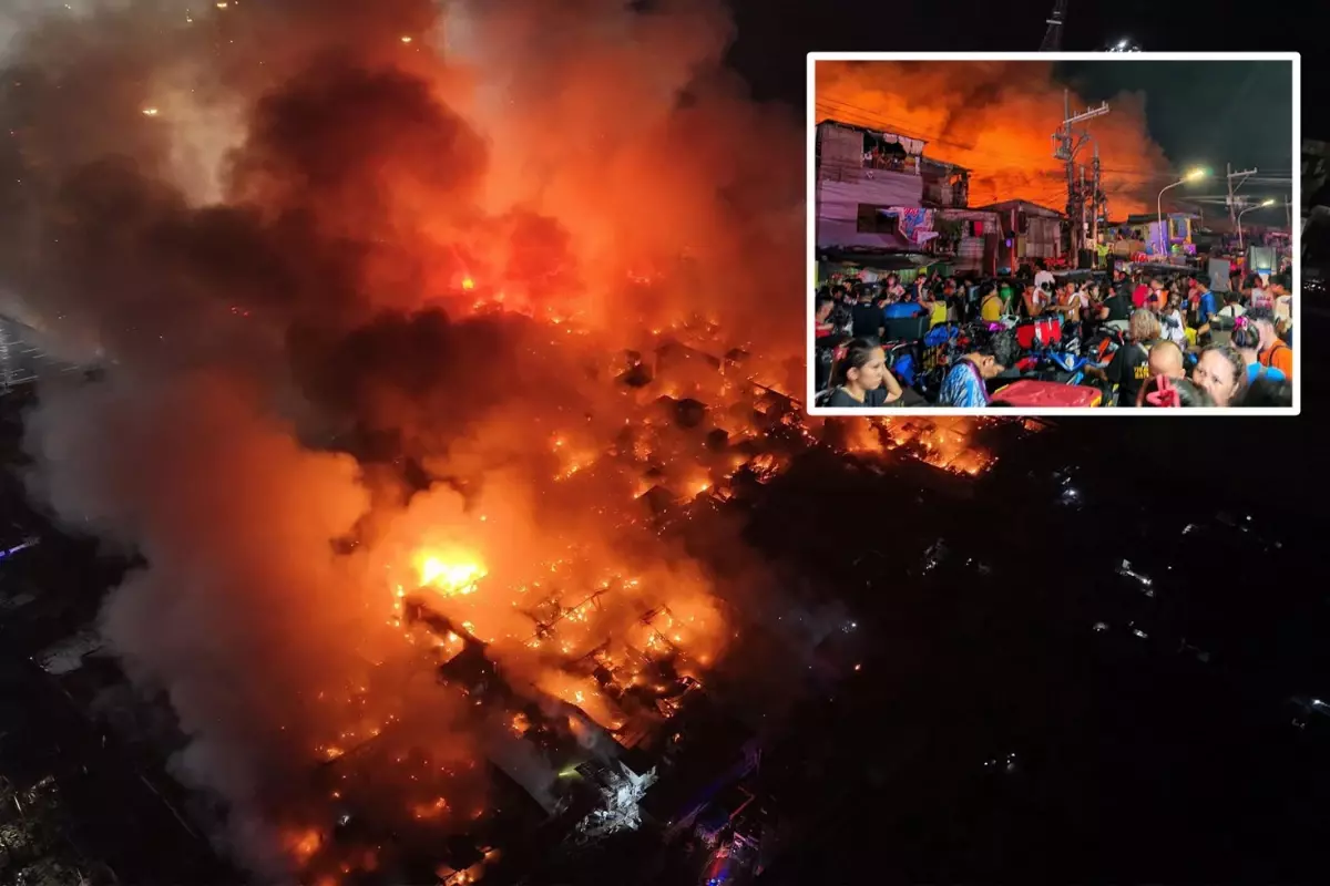 Ahşap binada çıkan yangın Filipinler'in başkenti Manila'yı kül etti, 1100'den fazla aile evsiz kaldı