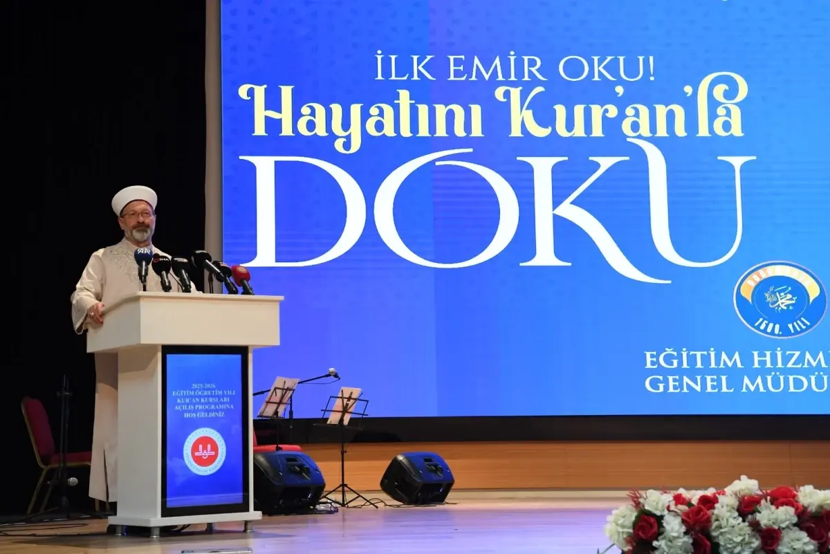 Diyanet İşleri Başkanı Erbaş: Eğitim Programları Aşırılıklardan Uzak Tutmanın Yolu