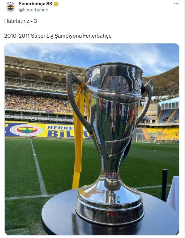 Fenerbahçe responded to Trabzonspor regarding the 2010-2011 season championship with 3 points