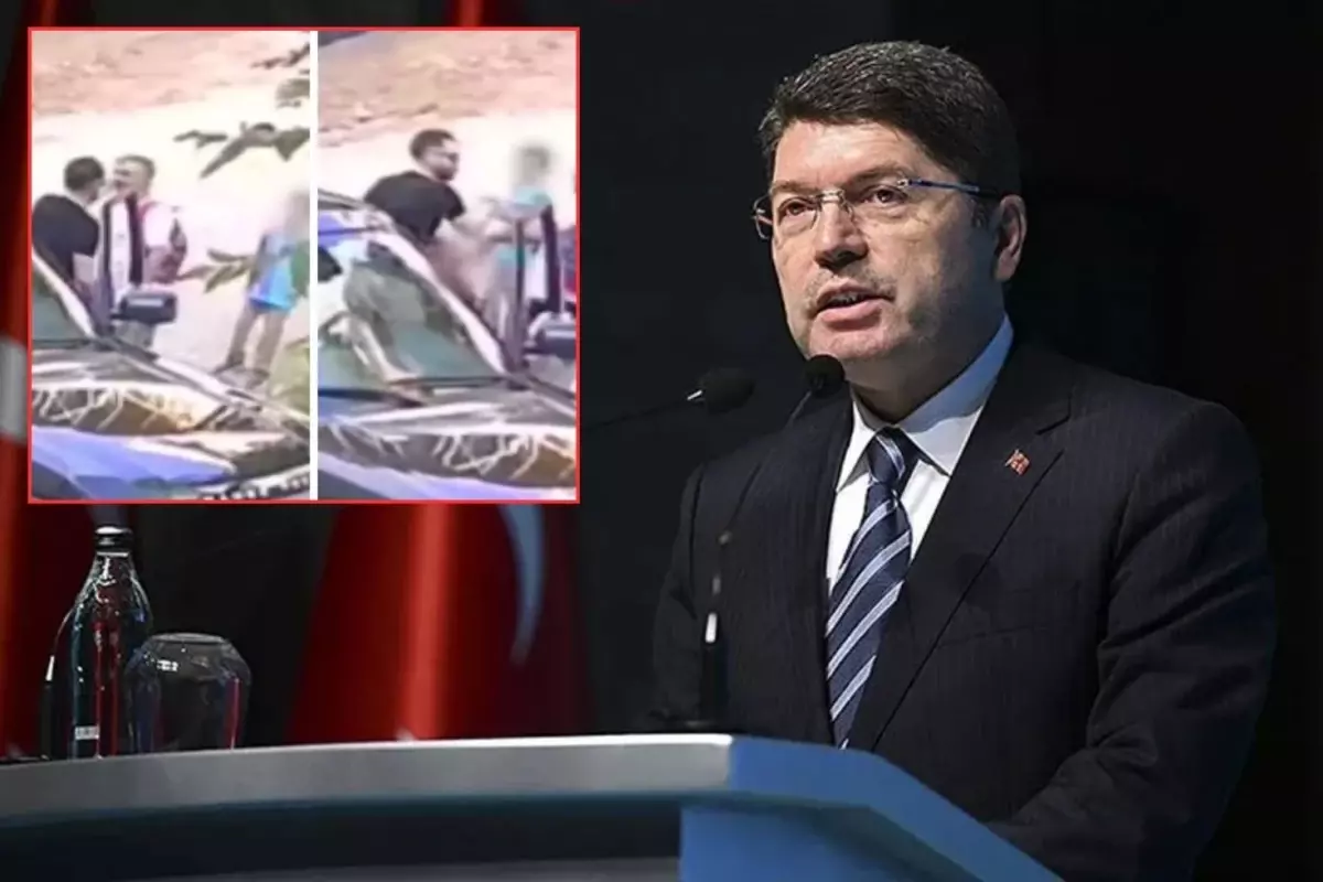 Görüntüler infial yarattı! Çocuklarının yanında babaya vuran şahıs için gözaltı kararı