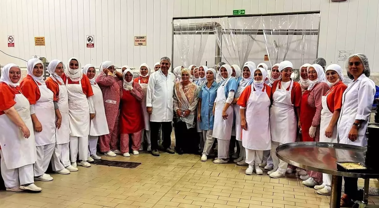 Gülgün Feyman, Kardelen Kestane Şekeri'nin Üretim Tesisini Ziyaret Etti