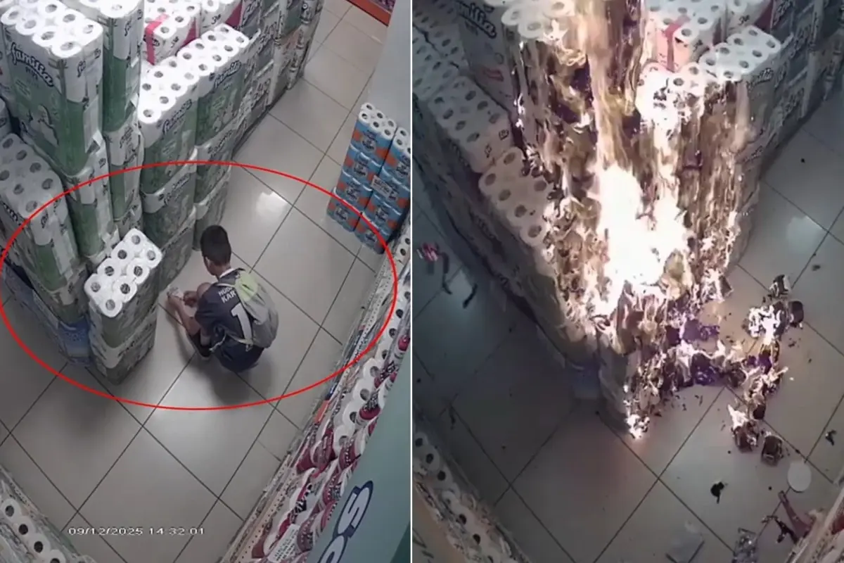Marketteki kağıt havluları tutuşturan 10 yaşındaki çocuk hakkında karar verildi