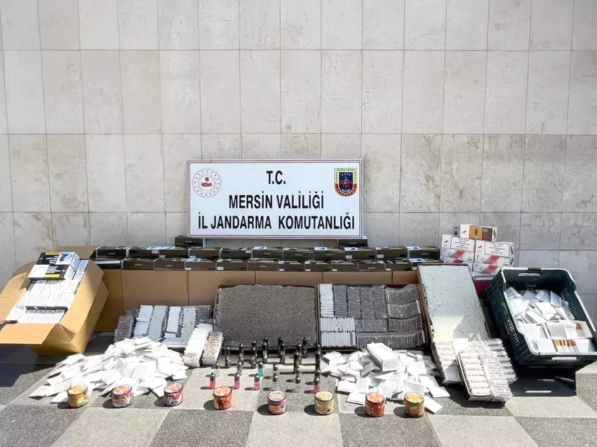 Mersin'de Sigara Kaçakçılığı Operasyonu: 2 Şüpheli Yakalandı
