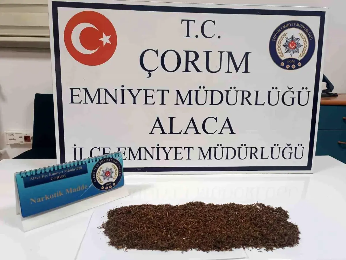 Çorum'da Uyuşturucu ile Yakalanan 3 Şüpheli Gözaltına Alındı