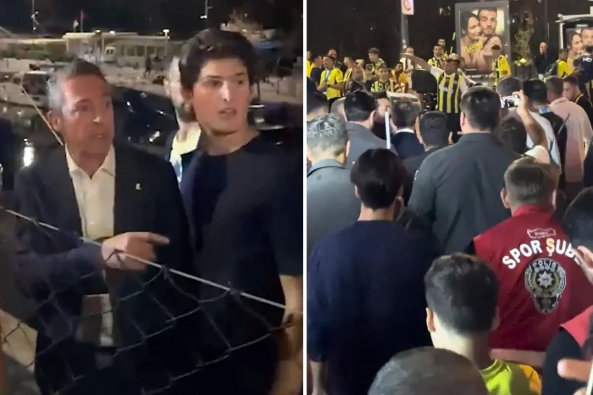 Taraftarla burun buruna! Ali Koç'un zor anları
