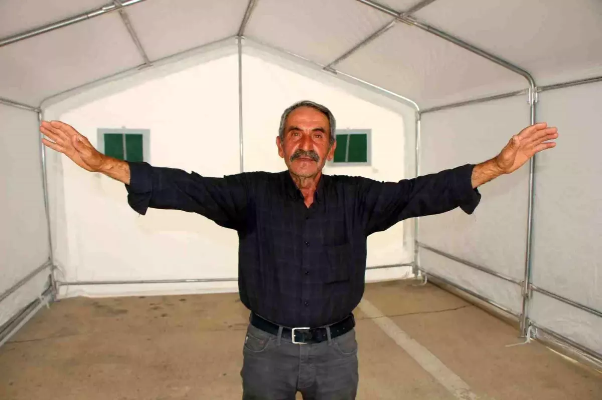 Amasya'da Çobanlara Güneş Enerjili Çadır Desteği