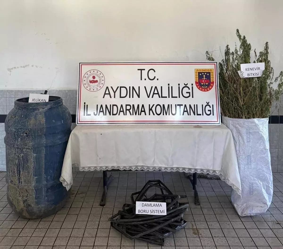 Buharkent'te Ormanlık Alanda İzinli Kenevir Ekimi Yapıldı
