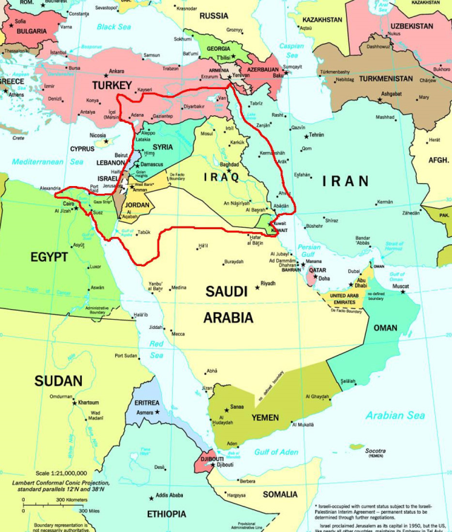 President Erdoğan was asked about Israel's 'Promised Land' map